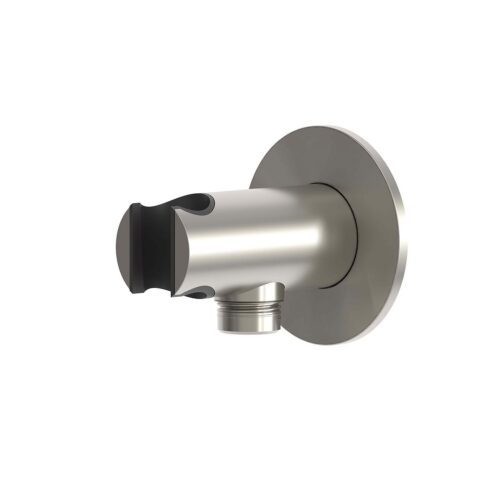 Support mural pour douchette relevable inox satine acier inox 316L