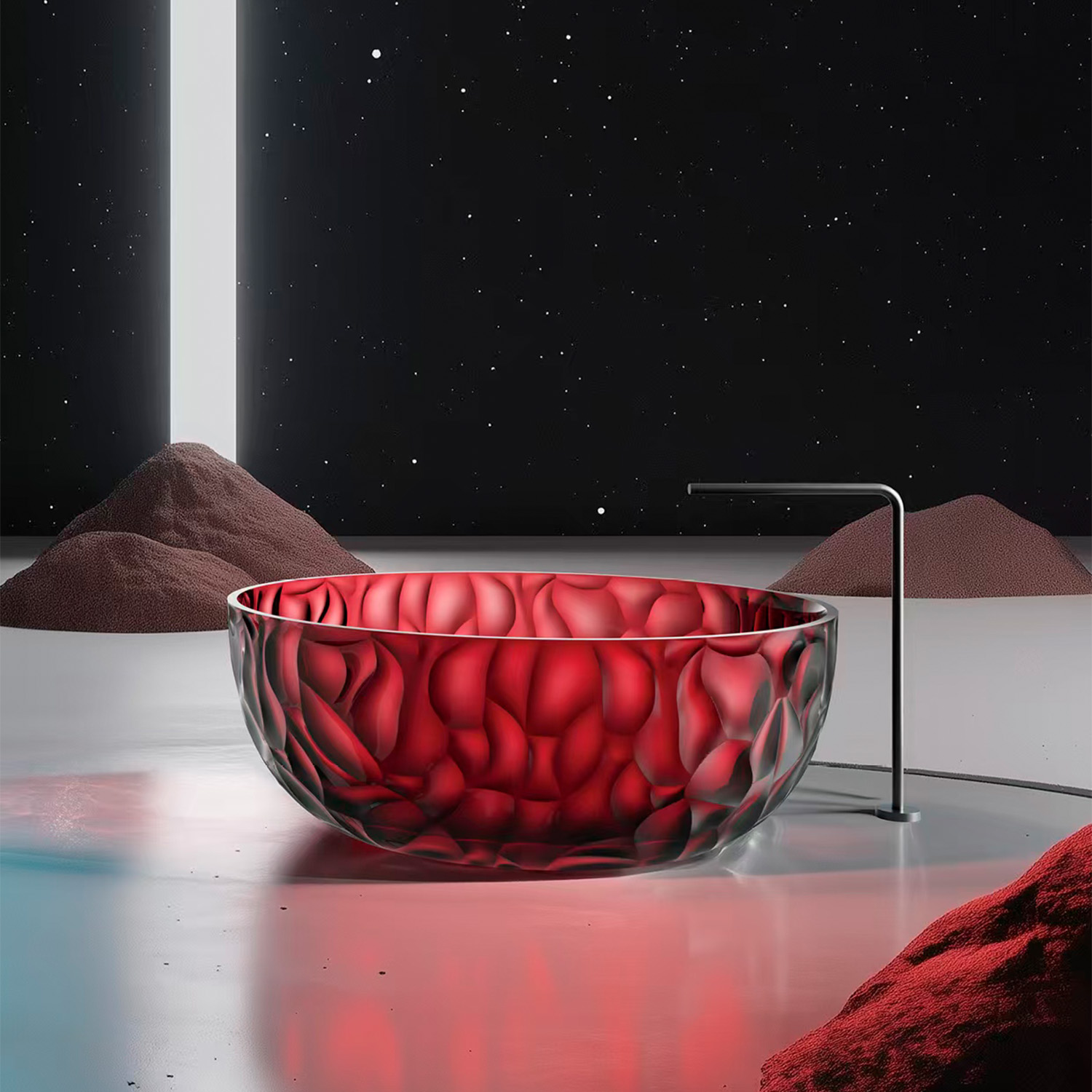 la vasca rotonda sined zefiro rossa eleganza e comfort acquista ora investe nel tuo benessere